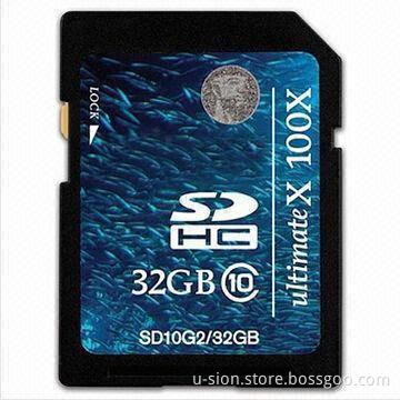 High Speed SD Card/Secure Digital Card with User-selectable Mechanical Write Protect Switch